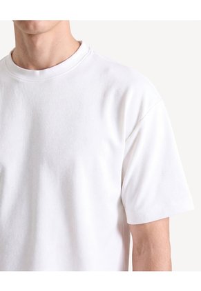 Camiseta Piqué Relax  Para Hombre Marfil Seven Seven