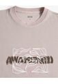 Camiseta Relaxed Estampada  Para Hombre Taupe Seven Seven de Seven Seven