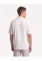 Camisa Rústica Texturizada  Para Hombre Marfil Seven Seven de Seven Seven