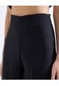 Pantalón Culotte Con Pinzas  Para Mujer Negro Seven Seven de Seven Seven