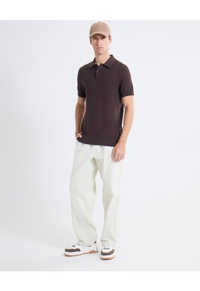 Jogger Dril Recto Para Hombre Taupe Seven Seven