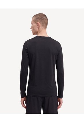 Camiseta Manga Larga Texturizada Para Hombre Negro Seven Seven