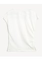 Camiseta Texturizada Drapeada  Para Mujer Blanco Seven Seven de Seven Seven
