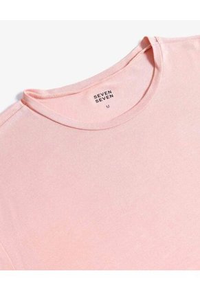 Camiseta Básica Fluida  Para Hombre Rosa Seven Seven