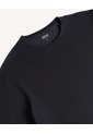 Camiseta Viscosa Slim  Para Hombre Negro Seven Seven de Seven Seven