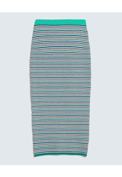 Falda Midi Tejida  Para Mujer Verde Seven Seven