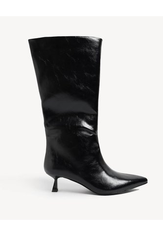Bota Punta Fina  Para Mujer Negro Seven Seven Seven Seven
