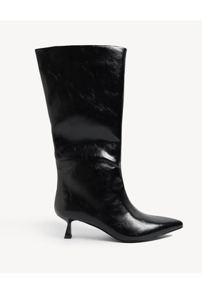 Bota Punta Fina Para Mujer Negro Seven Seven