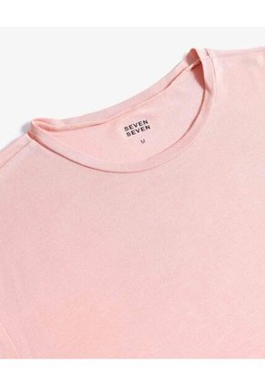 Camiseta Básica Fluida  Para Hombre Rosa Seven Seven