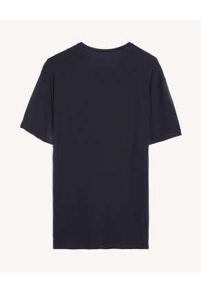Camiseta Viscosa Slim  Para Hombre Negro Seven Seven