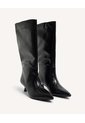 Bota Punta Fina  Para Mujer Negro Seven Seven de Seven Seven