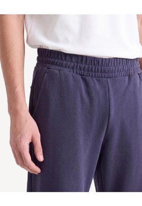 Pantalón Straight Encauchado  Para Hombre Azul Seven Seven