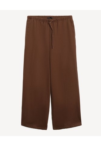 Pantalón Cintura Ajustable  Para Mujer Café Seven Seven Seven Seven