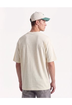 Camiseta Texturizada Relaxed  Para Hombre Arena Seven Seven