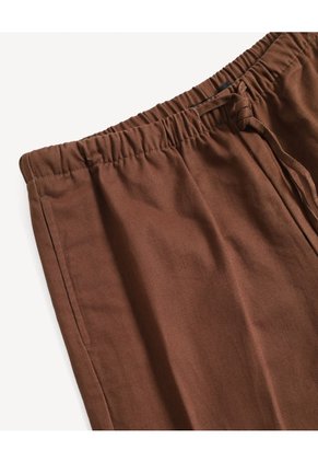 Pantalón Cintura Ajustable Para Mujer Café Seven Seven