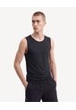 Camiseta Manga Sisa Texturizada  Para Hombre Negro Seven Seven de Seven Seven
