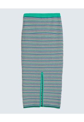 Falda Midi Tejida  Para Mujer Verde Seven Seven