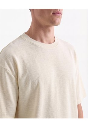 Camiseta Texturizada Relaxed  Para Hombre Arena Seven Seven