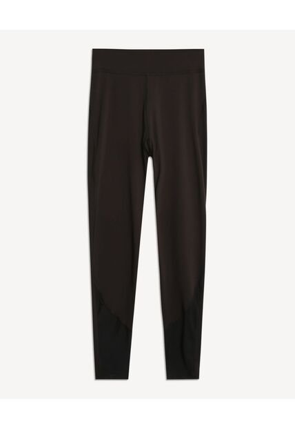 Leggins Deportivo Con Cortes  Para Mujer Negro Seven Seven