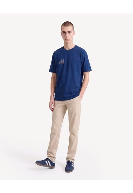Camiseta Jersey Screen  Para Hombre Azul Seven Seven