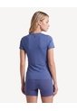 Camiseta Texturizada Sport  Para Mujer Azul Seven Seven de Seven Seven