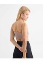 Crop Top Escote Cuadrado  Para Mujer Taupe Seven Seven de Seven Seven