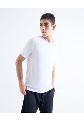 Camiseta Deportiva Manga Corta  Para Hombre Blanco Seven Seven Seven Seven
