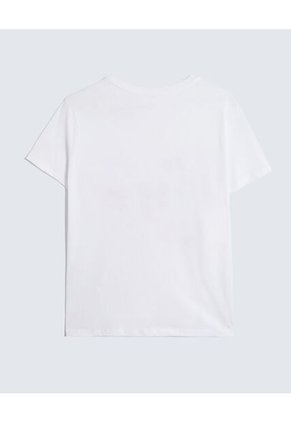 Camiseta Estampada Oversize Moños  Para Mujer Crudo Seven Seven