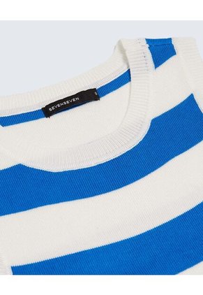 Camiseta Para Mujer Manga Sisa Color Azul  Marca Seven Seven #28096160