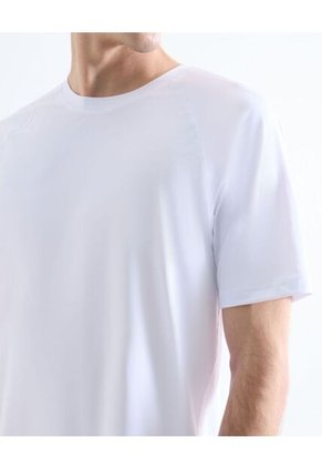 Camiseta Deportiva Manga Corta Para Hombre Blanco Seven Seven