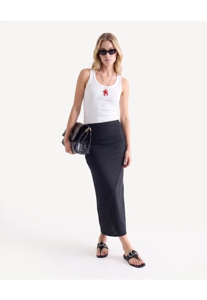 Camiseta Tank Top  Para Mujer Crudo Seven Seven
