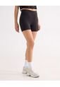 Short Biker Con Bolsillos  Para Mujer Negro Seven Seven de Seven Seven