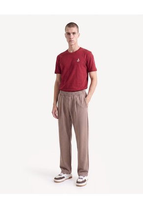 Pantalón Jogger Fluido Para Hombre Taupe Seven Seven
