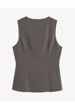 Chaleco Sastrero  Para Mujer Gris Seven Seven