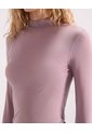 Camiseta Mesh Cuello Alto  Para Mujer Camel Seven Seven de Seven Seven
