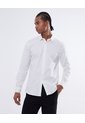 Camisa Cuello Gales Estampado De Lunares  Para Hombre Crema Seven Seven de Seven Seven