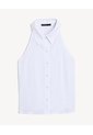 Blusa Halter Con Escote  Para Mujer Crudo Seven Seven de Seven Seven