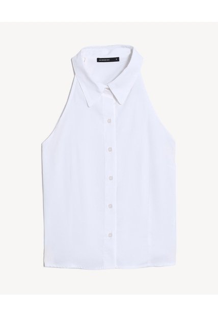 Blusa Halter Con Escote  Para Mujer Crudo Seven Seven