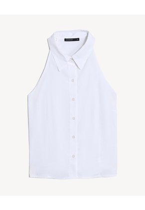 Blusa Halter Con Escote Para Mujer Crudo Seven Seven