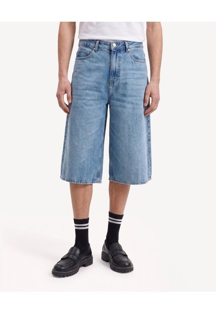 Jort Denim Tono Medio  Para Mujer Azul Seven Seven