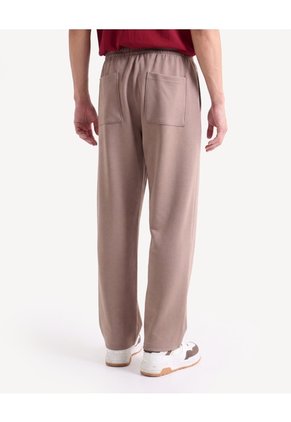 Pantalón Jogger Fluido Para Hombre Taupe Seven Seven