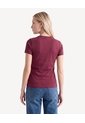 Camiseta Básica Tejido  Para Mujer Vino Seven Seven de Seven Seven
