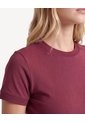 Camiseta Básica Tejido  Para Mujer Vino Seven Seven de Seven Seven