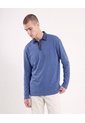 Polo Denim Detalle Frontal  Para Hombre Azul Seven Seven de Seven Seven