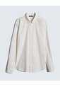 Camisa Cuello Gales Estampado De Lunares  Para Hombre Crema Seven Seven de Seven Seven