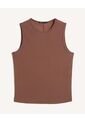 Camiseta  Para Mujer Manga Sisa Cuello Redondo Color Café Marca Seven Seven #28096562 de Seven Seven