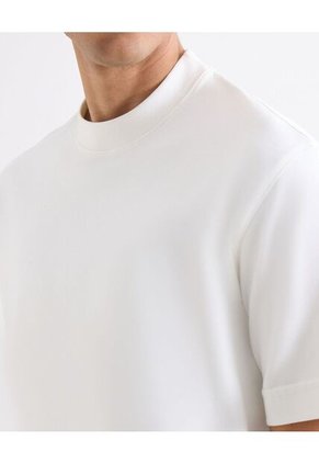 Camiseta Oversize De Tejido Suave  Para Hombre Marfil Seven Seven