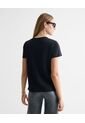 Camiseta Con Pedrería Brillante  Para Mujer Negro Seven Seven de Seven Seven