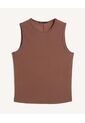 Camiseta  Para Mujer Manga Sisa Cuello Redondo Color Café Marca Seven Seven #28096562 de Seven Seven