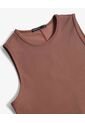 Camiseta  Para Mujer Manga Sisa Cuello Redondo Color Café Marca Seven Seven #28096562 de Seven Seven